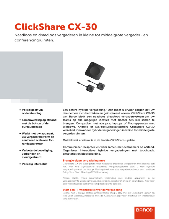 Barco Clickshare CX-30