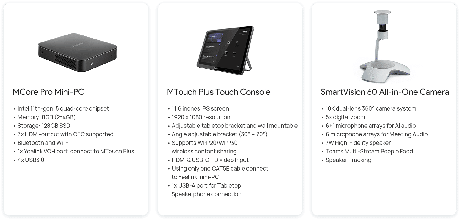 Yealink MVC S60 specificaties