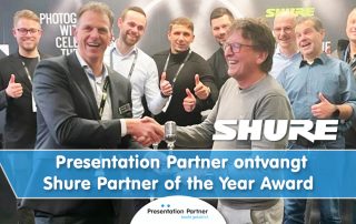 Presentation Partner ontvangt “Shure Partner of the Year Award"