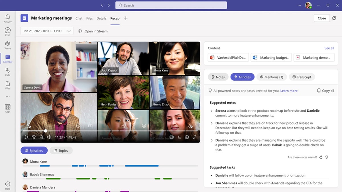 microsoft teams recap