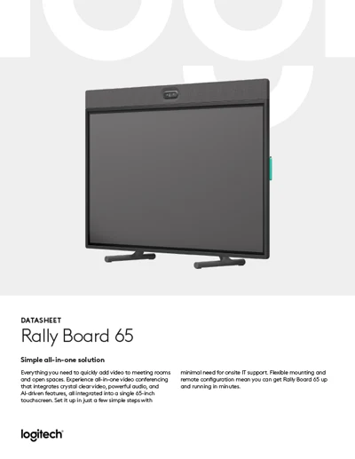 Logitech Rally Board 65 documentatie
