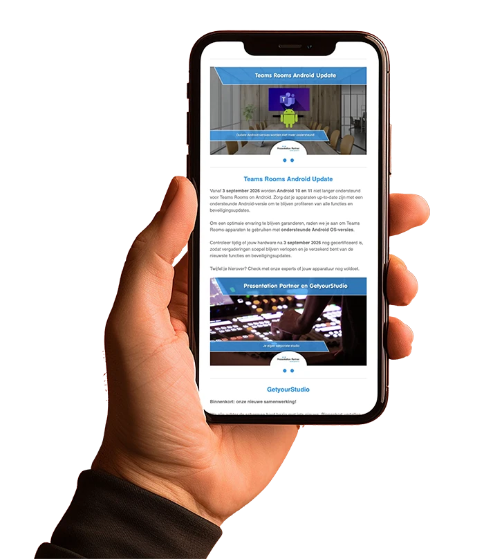 presentation partner nieuwsbrief aanvragen