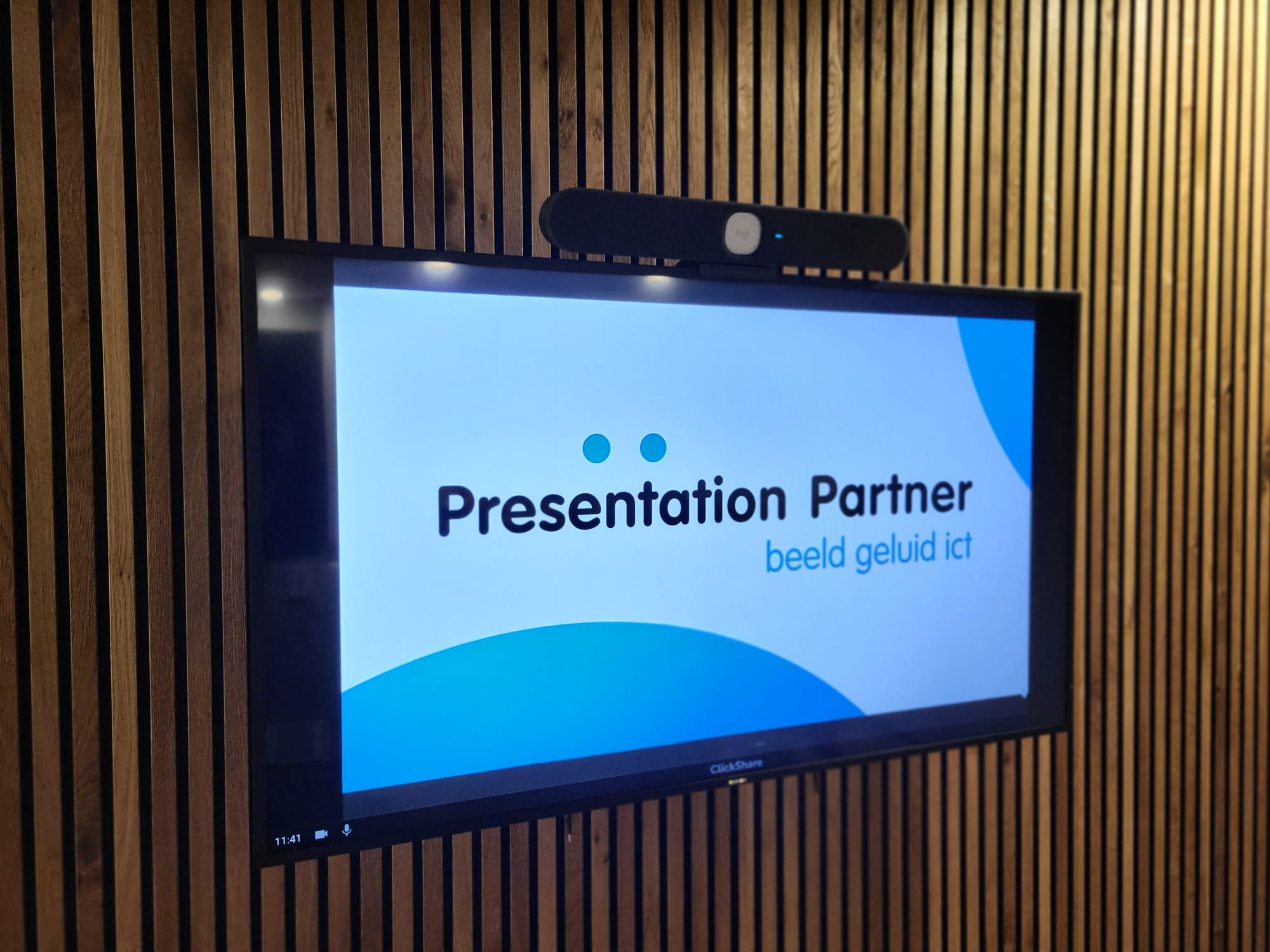 presentation partner scherm