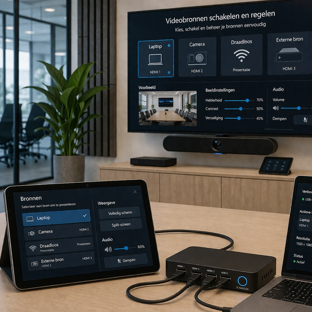 videobronnen schakelen videobronnen schakelen