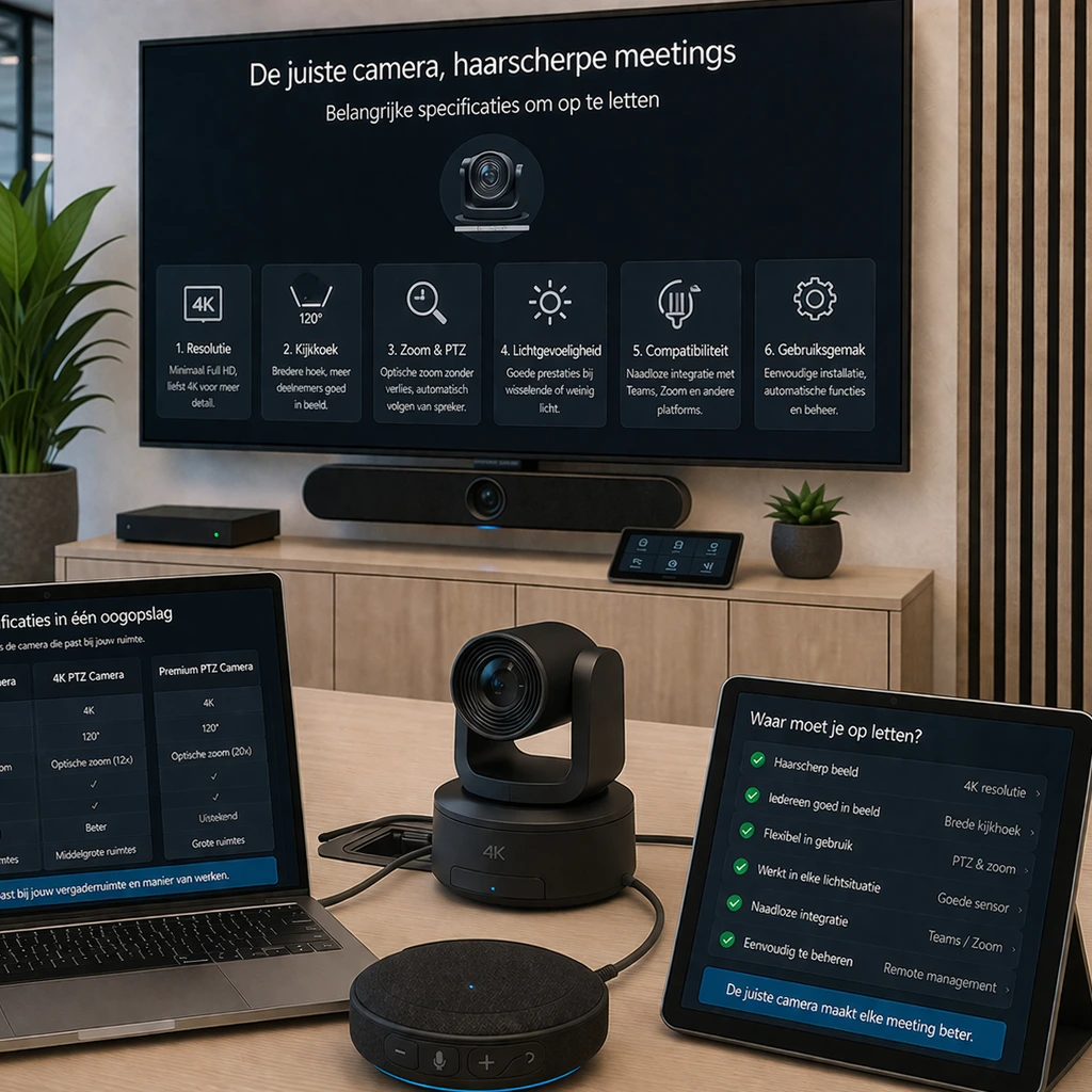 videocamera vergaderruimte specificaties