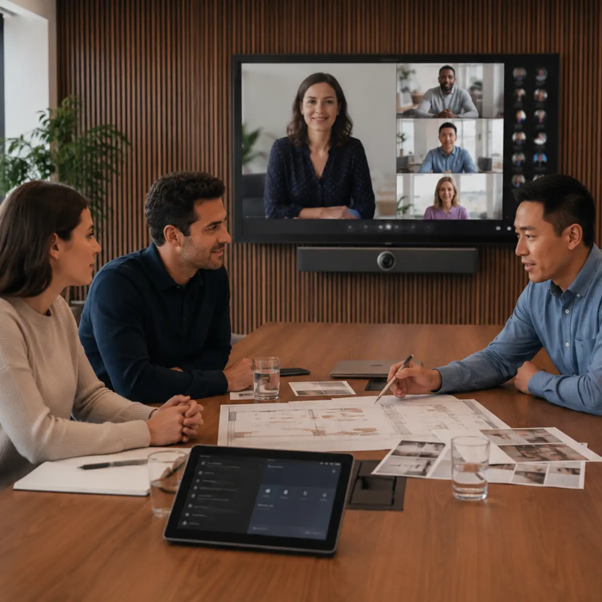 Professionele Microsoft Teams Rooms vergaderruimte met advies op maat